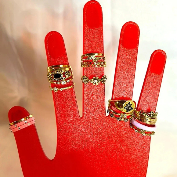 22 Rings. Gold Tone Assorted Design by Wild Fable. Size 7 & 8. NWOT - Picture 1 of 5
